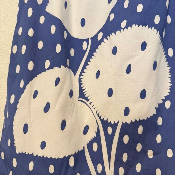 Boden Floral Blue & White Polka Dot Skirt Size 4R - Picture 2 of 8